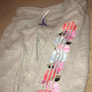 Adidas floral sweatpants